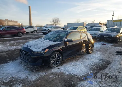 2020 Hyundai Veloster 2.0 Premium из США, поврежденный, VIN KMHTG6AFXLU026192